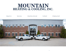 Tablet Screenshot of mountainhvac.com